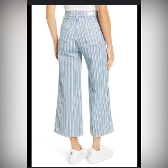 Ag Adriano Goldschmied Denim - AG Adriano Goldschmied Rosie High Waist Crop Wide Leg Jeans